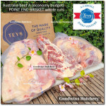 Beef BRISKET PE (Point End) frozen for smoke soup tongseng rawon semur Australia TEYS portioned 1/4 cut +/- 1.5kg (price/kg)